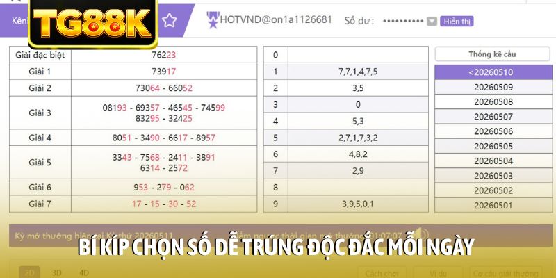 Bí kíp chọn số dễ trúng độc đắc mỗi ngày