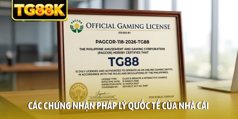 Các chứng nhận pháp lý quốc tế của nhà cái Các chứng nhận pháp lý quốc tế của nhà cái