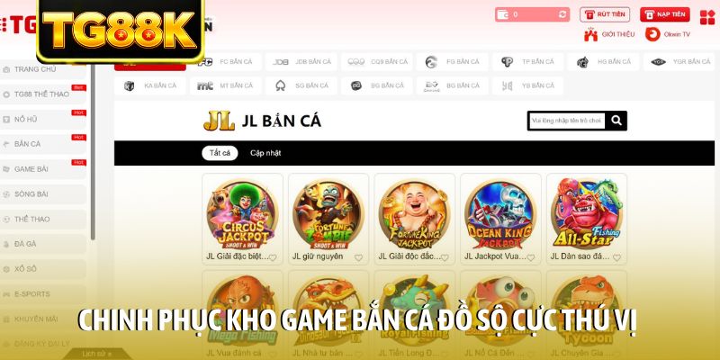 Chinh phục kho game bắn cá đồ sộ cực thú vị