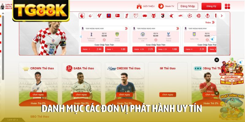 Danh mục các đơn vị phát hành uy tín Danh mục các đơn vị phát hành uy tín