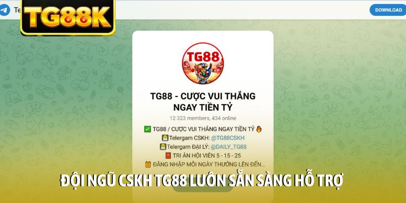 Đội ngũ CSKH TG88 luôn sẵn sàng hỗ trợ