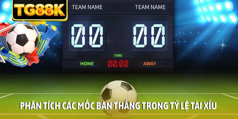 Phân tích các mốc bàn thắng trong tỷ lệ Tài Xỉu