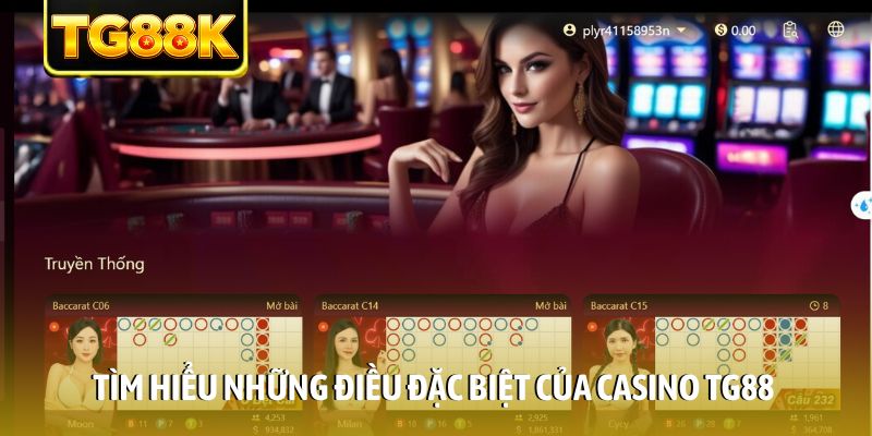Tìm hiểu những điều đặc biệt của casino TG88