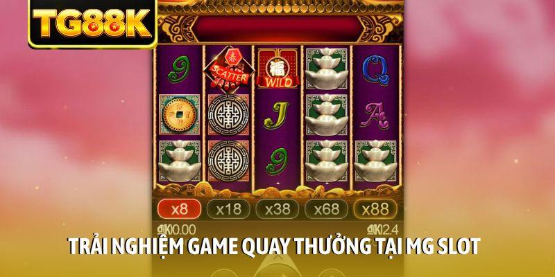Trải nghiệm game quay thưởng tại MG Slot
