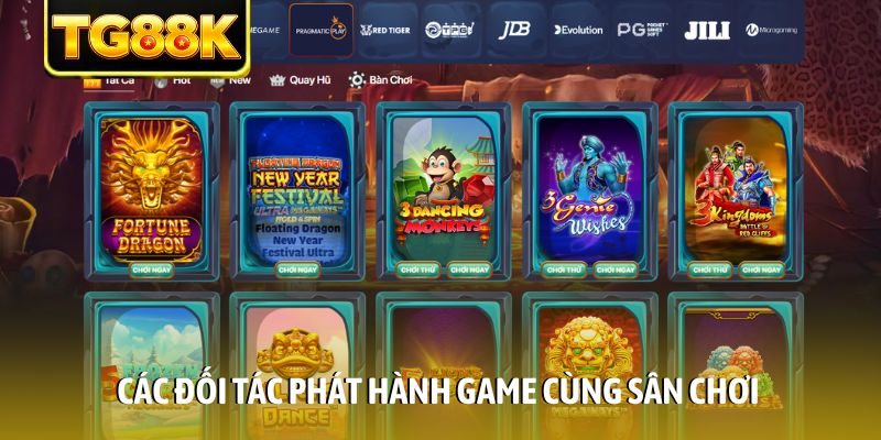 Các đối tác phát hành game cùng sân chơi