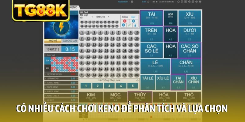 Có nhiều cách chơi Keno để phân tích và lựa chọn