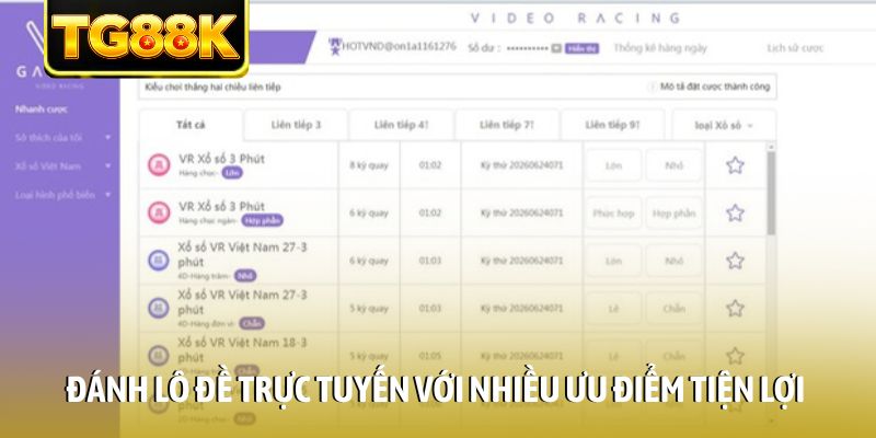 Đánh lô đề trực tuyến với nhiều ưu điểm tiện lợi