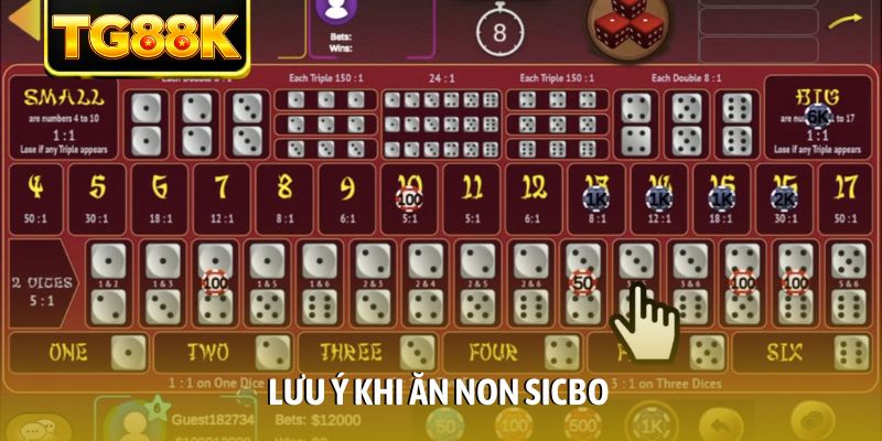 Lưu ý khi ăn non Sicbo