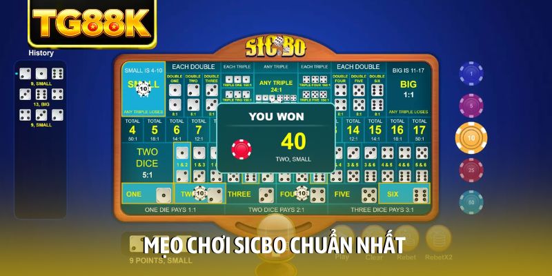 Mẹo chơi Sicbo chuẩn nhất