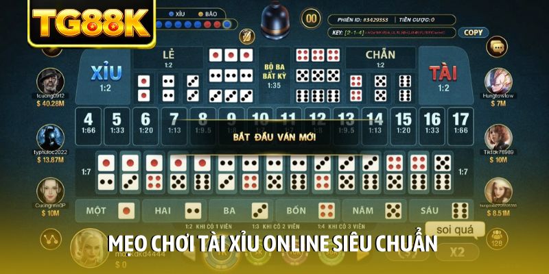 Mẹo chơi tài xỉu online siêu chuẩn